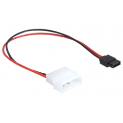 Adapter kablowy 5,25"  (Molex) wt 4 pin - SATA 6 pin gn