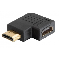 Adapter HDMI wt - HDMI gn (90°) Prawostronny