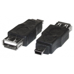 Przejście - Adapter USB typ A gn - mini USB typ B wt