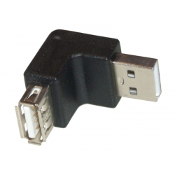 Przejście - Adapter USB typ A wt - USB typ A gn Kątowe
