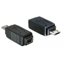 Przejście - Adapter mini USB gn - Micro USB wt OTG