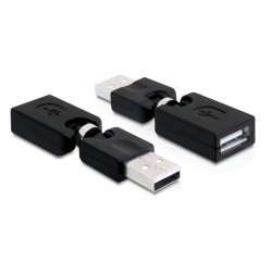 Przejście - Adapter USB typ A wt - USB typ A gn Obrotowe