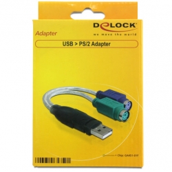 Przejście - Adapter USB typ A wt - 2 x PS/2