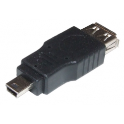 Przejście - Adapter USB typ A gn - mini USB typ B wt