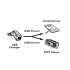Adapter Kablowy USB-A wt - USB mini-B+ USB micro-B wt