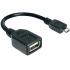 Adapter Kablowy USB typ A gn - micro USB typ B wt