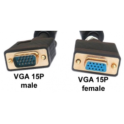 Przyłącze Monitorowe 15 M (VGA wt>VGA gn)