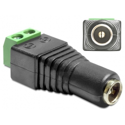 Przejście Zasilania DC 2,5/5,5mm gn - Terminal 2 pin