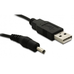 Przyłącze USB typ A wt - DC wt 1,35/ 3,5mm (1.5m)
