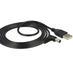 Przyłącze USB typ A wt - DC wt 2,1/ 5,5mm (1,5m)