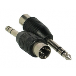Przejście DIN5 wt (180 stopni) - Jack 6,3mm wt