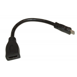 Adapter Kablowy mini HDMI wt - HDMI gn