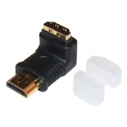 Adapter HDMI wt - HDMI gn (kątowy)
