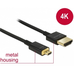 Przyłącze HDMI wt - HDMI wt micro (0.25M) 4K Slim