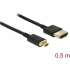 Przyłącze HDMI wt - HDMI wt micro (0.5M) 4K Slim