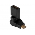 Przejście - Adapter mini HDMI wt - HDMI gn (Kątowy- Regulowany)