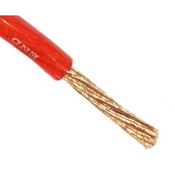 Przewód Zasilający OFC AWG 8  Ø 10mm RED (1m)