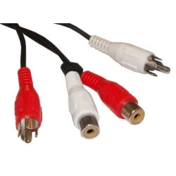 Przyłącze 2x Cinch wt - 2x Cinch gn (5.0M)