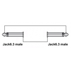 Przyłącze 6,3 Jack wt - 6,3 Jack wt (7.5M) Mono