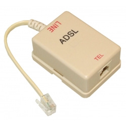 Filtr ADSL RJ 11 wt - RJ 11 gn
