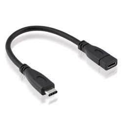 Adapter Przewodowy USB 3.1 typ C gn - USB C typ wt 20cm