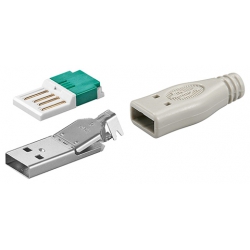 Wtyk USB typ A (Z osłoną) Zaciskane