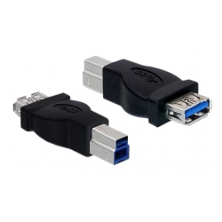 Przejście - Adapter USB typ B wt - USB typ A gn Delock