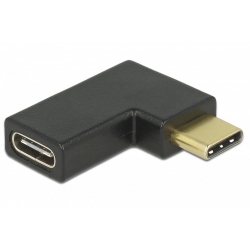 Przejście - Adapter USB-C gn - USB-C wt kątowy