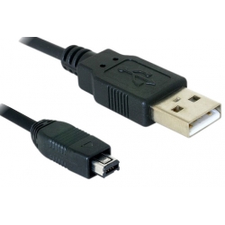 Przyłącze USB typ A wt - Wtyk mini USB-B (1.5m)
