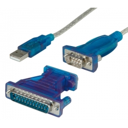 Przejście - Adapter USB typ A wt - DB9 wt lub DB25 wt