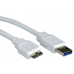 Przyłącze USB 3.0 typ A wt - USB 3.0 micro typ b wt (0.8M)