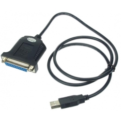 Przyłącze USB typ A wt - DB25 gn (aktywne) 0.8m
