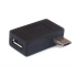Adapter micro USB-A+B gn - micro USB-B wt (Kątowy)