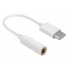 Adapter Kablowy USB 3.1 typ C wt - jack 3,5mm gn 7cm