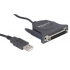 Przyłącze USB typ A wt - DB25 gn 1.6m