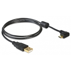 Przyłącze USB typ A wt - USB micro typ B wt Kątowe (1.0M)
