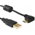 Przyłącze USB typ A wt - USB micro typ B wt Kątowe (1.0M)
