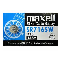 Bateria Srebrowa 315  Maxell (7,9x1,65mm)