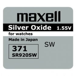 Bateria Srebrowa 371 Maxell (9,5x2,1mm)