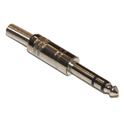 Wtyk Jack 6,3 stereo (Montowany Na Kabel)
