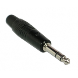 Wtyk Jack 6,3 stereo (Montowany Na Kabel)