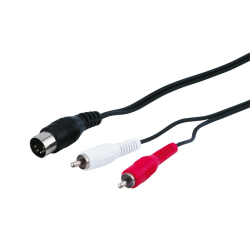 Przyłącze 2x Cinch wt - DIN 5 wt (1.5M)