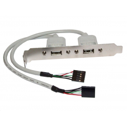 Przejście - Adapter Kablowy 2x USB-A gn - 2x 5pin gn