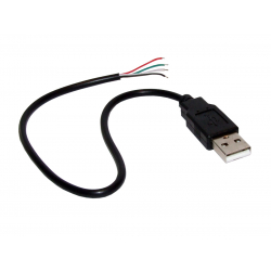 Wtyk USB typ A Wyprowadzenie Kablowe 30cm
