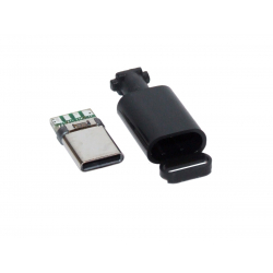 Wtyk USB-C 3.1 Z Osłoną 24 pin