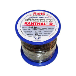 Drut Oporowy Grzejny Kanthal D 0.30mm 250 gram