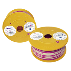 Przewód Pojedynczy LGY 2,50mm Biały/Fioletowy (100M)