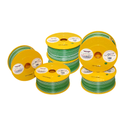 Przewód Pojedynczy LGY 1,00mm Zielony/Biały (100M)