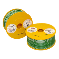 Przewód Pojedynczy LGY 1,00mm Zielony/Biały (100M)