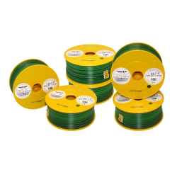 Przewód Pojedynczy LGY 1,00mm Zielony/Czarny (100M)
